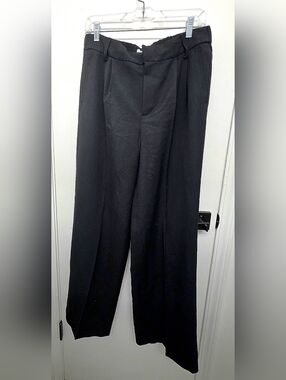 NWT Steve Madden Black Womens Dress Pants - Tailored Straight Wide Leg